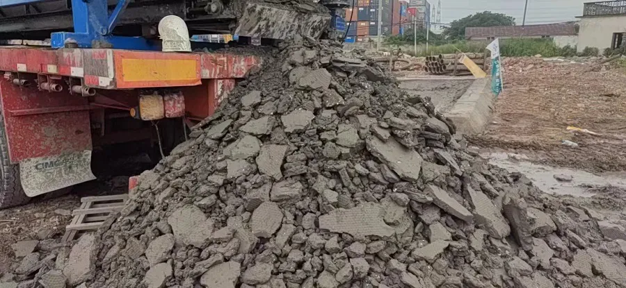 打桩污泥压滤机处理泥浆泥饼成型效果