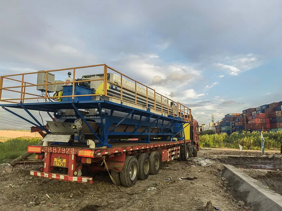 车载移动式压滤机实拍