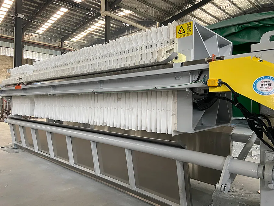 程控自动集液翻板压滤机实拍图