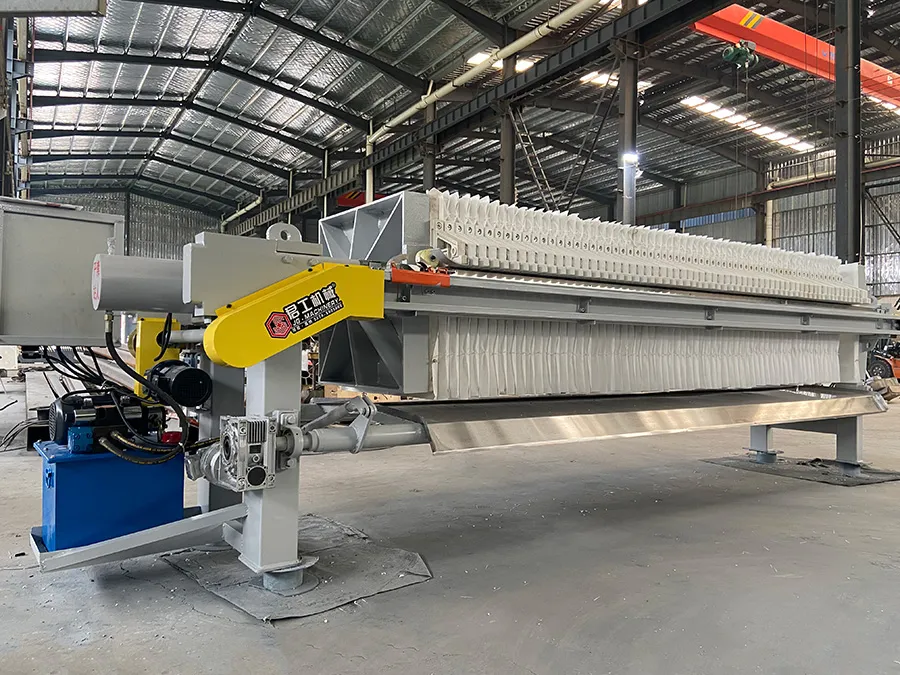 程控自动集液翻板压滤机实拍图