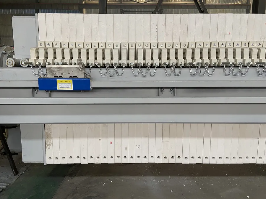 快开式压滤机细节展示