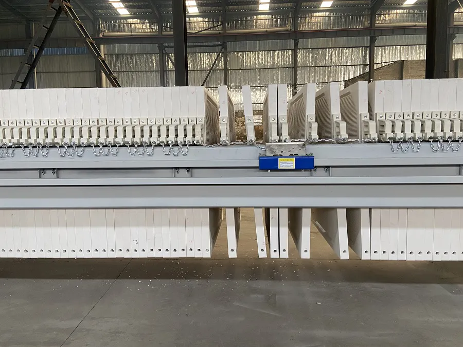 快开式压滤机实拍细节